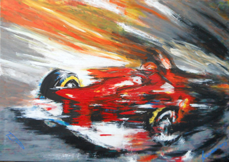 Schumacher-FERRARI-painting